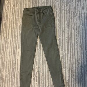 American Eagle Outfitters Olive Skinny Jeans
